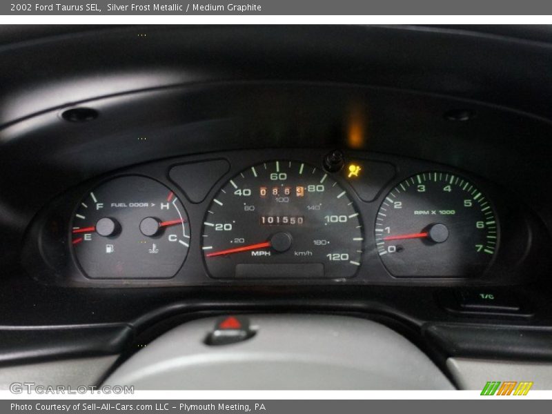 Silver Frost Metallic / Medium Graphite 2002 Ford Taurus SEL