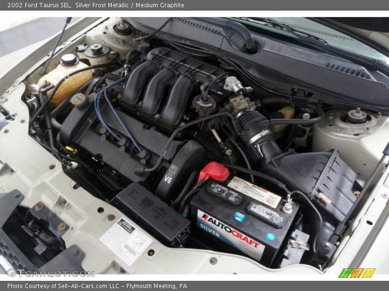 Silver Frost Metallic / Medium Graphite 2002 Ford Taurus SEL