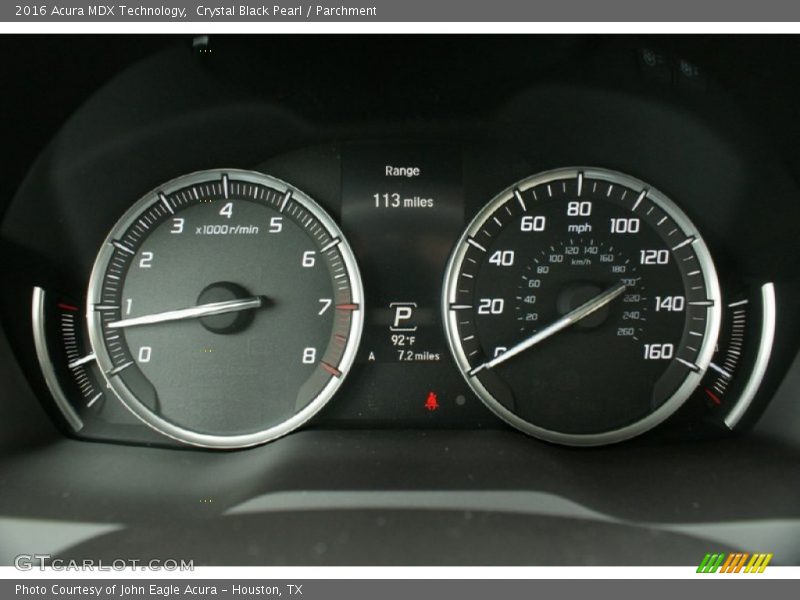 Crystal Black Pearl / Parchment 2016 Acura MDX Technology