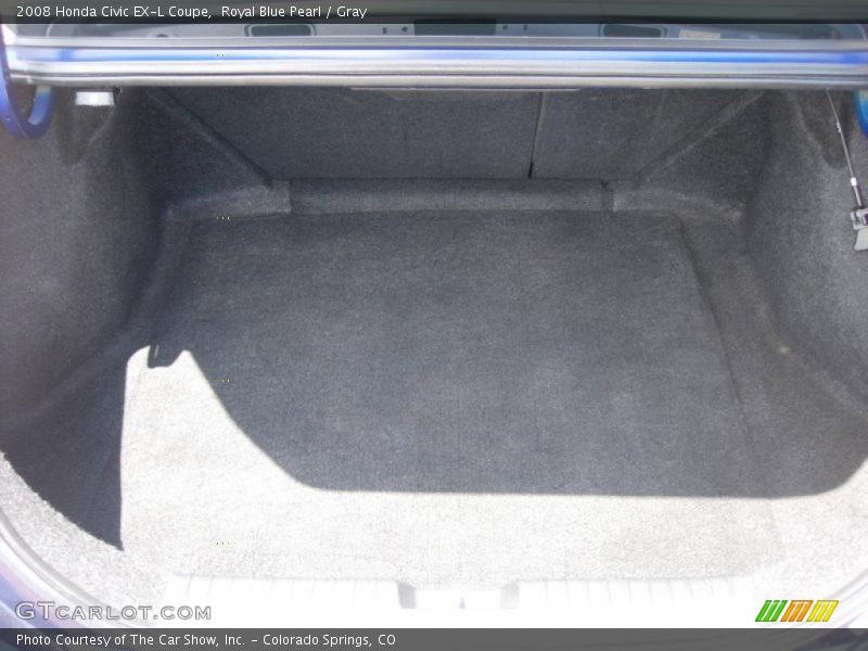Royal Blue Pearl / Gray 2008 Honda Civic EX-L Coupe