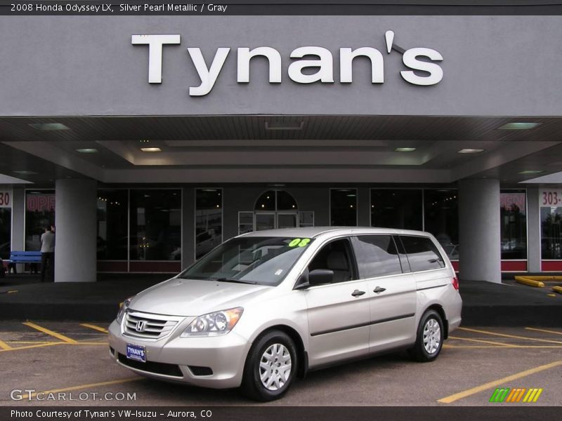 Silver Pearl Metallic / Gray 2008 Honda Odyssey LX
