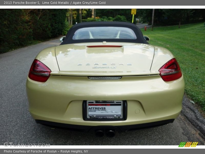 Lime Gold Metallic / Agate Grey/Lime Gold 2013 Porsche Boxster S