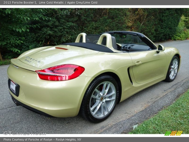 Lime Gold Metallic / Agate Grey/Lime Gold 2013 Porsche Boxster S