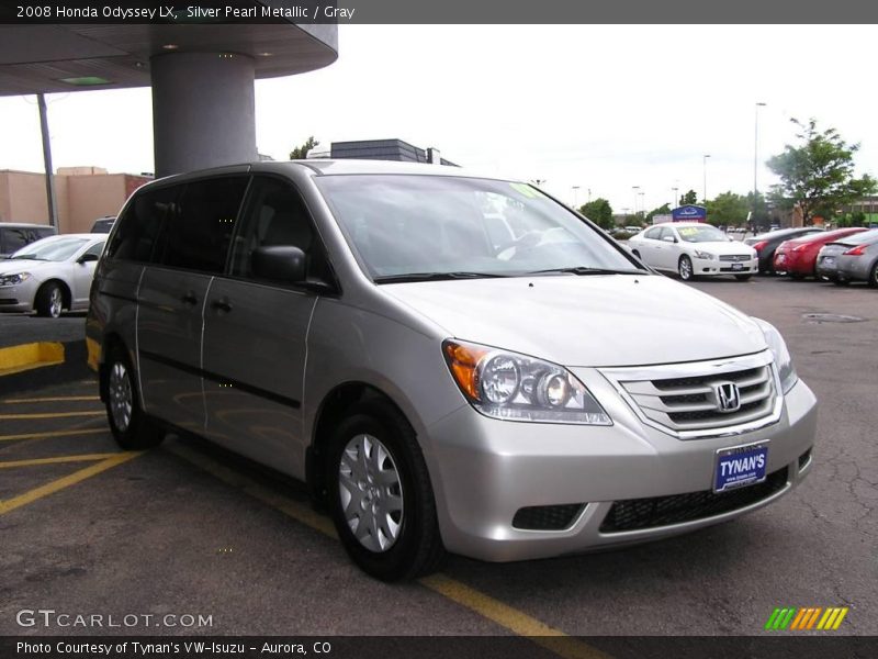 Silver Pearl Metallic / Gray 2008 Honda Odyssey LX
