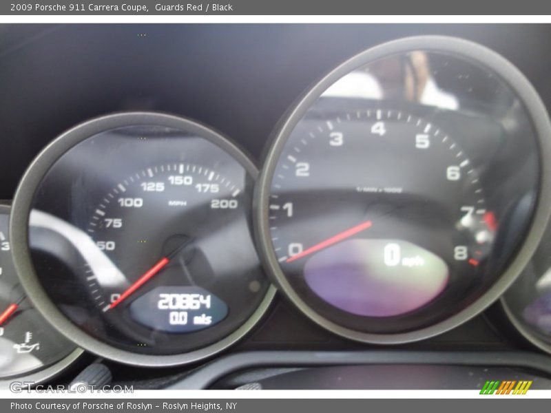 Guards Red / Black 2009 Porsche 911 Carrera Coupe