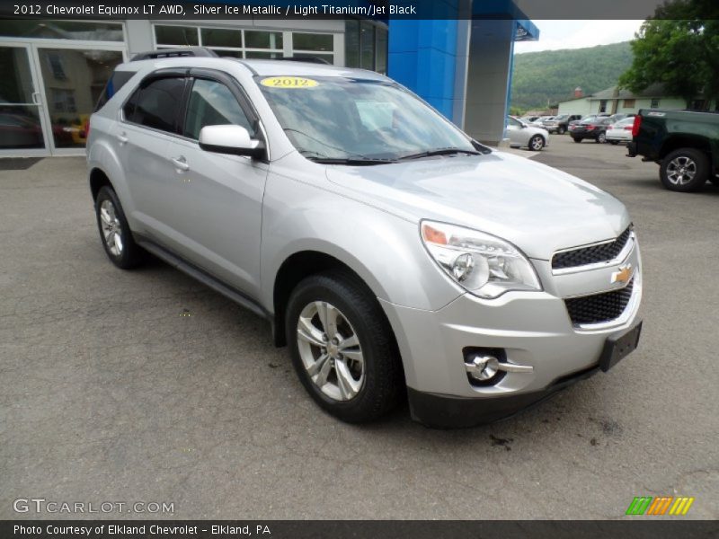 Silver Ice Metallic / Light Titanium/Jet Black 2012 Chevrolet Equinox LT AWD