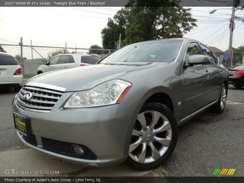 Twilight Blue Pearl / Bourbon 2007 Infiniti M 35x Sedan