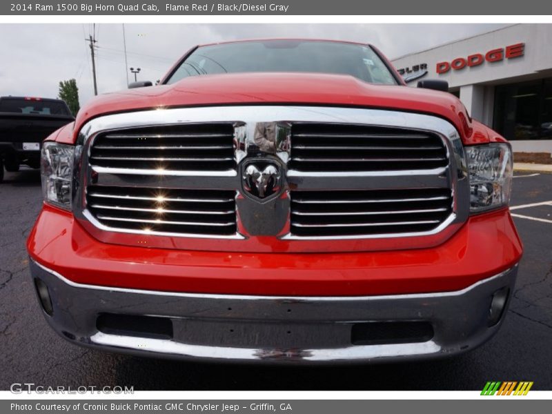 Flame Red / Black/Diesel Gray 2014 Ram 1500 Big Horn Quad Cab