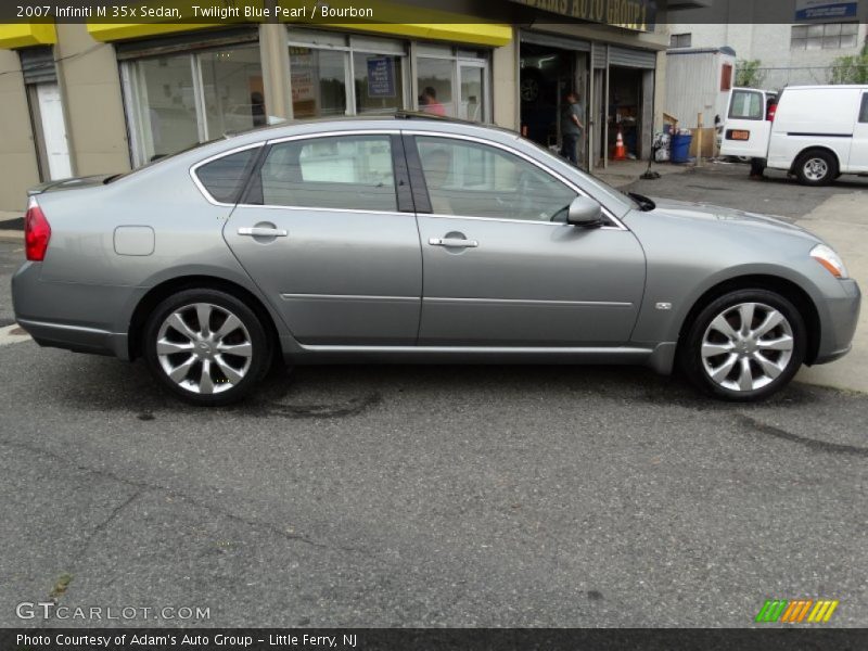 Twilight Blue Pearl / Bourbon 2007 Infiniti M 35x Sedan
