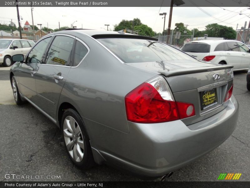 Twilight Blue Pearl / Bourbon 2007 Infiniti M 35x Sedan