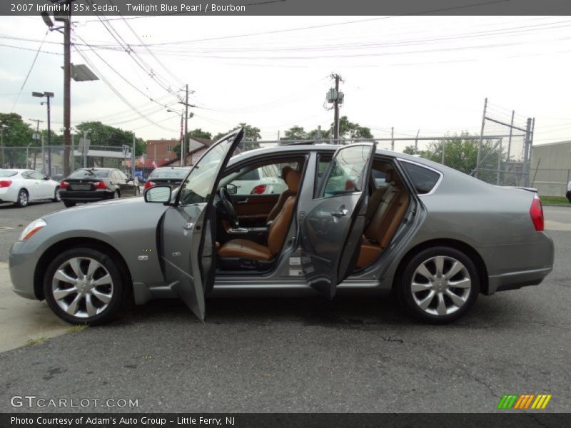 Twilight Blue Pearl / Bourbon 2007 Infiniti M 35x Sedan