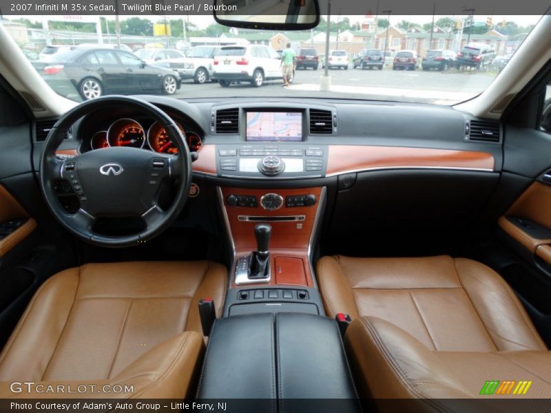Twilight Blue Pearl / Bourbon 2007 Infiniti M 35x Sedan