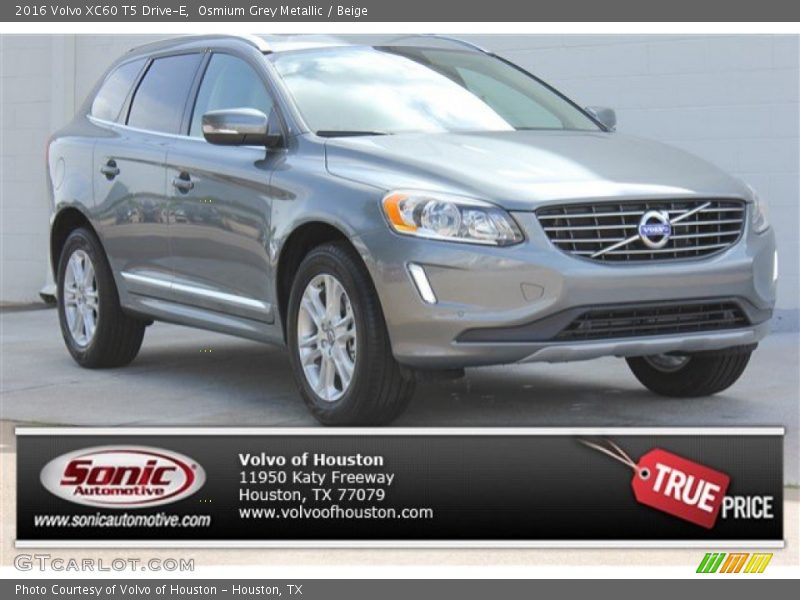 Osmium Grey Metallic / Beige 2016 Volvo XC60 T5 Drive-E