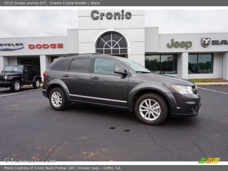 Granite Crystal Metallic / Black 2015 Dodge Journey SXT