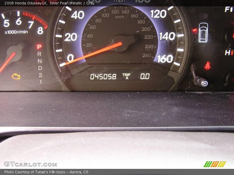 Silver Pearl Metallic / Gray 2008 Honda Odyssey LX
