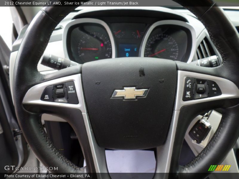 Silver Ice Metallic / Light Titanium/Jet Black 2012 Chevrolet Equinox LT AWD
