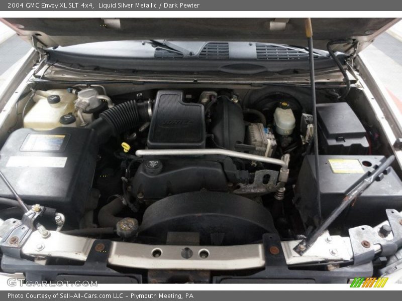 Liquid Silver Metallic / Dark Pewter 2004 GMC Envoy XL SLT 4x4