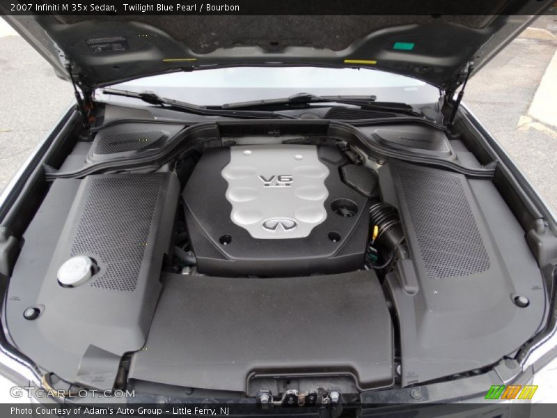 Twilight Blue Pearl / Bourbon 2007 Infiniti M 35x Sedan