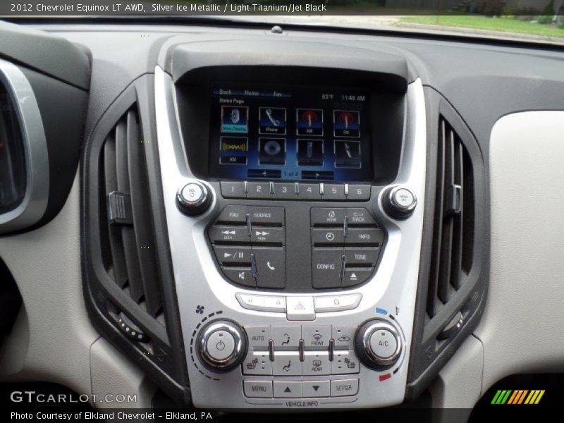 Silver Ice Metallic / Light Titanium/Jet Black 2012 Chevrolet Equinox LT AWD