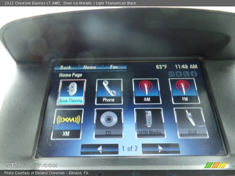 Silver Ice Metallic / Light Titanium/Jet Black 2012 Chevrolet Equinox LT AWD