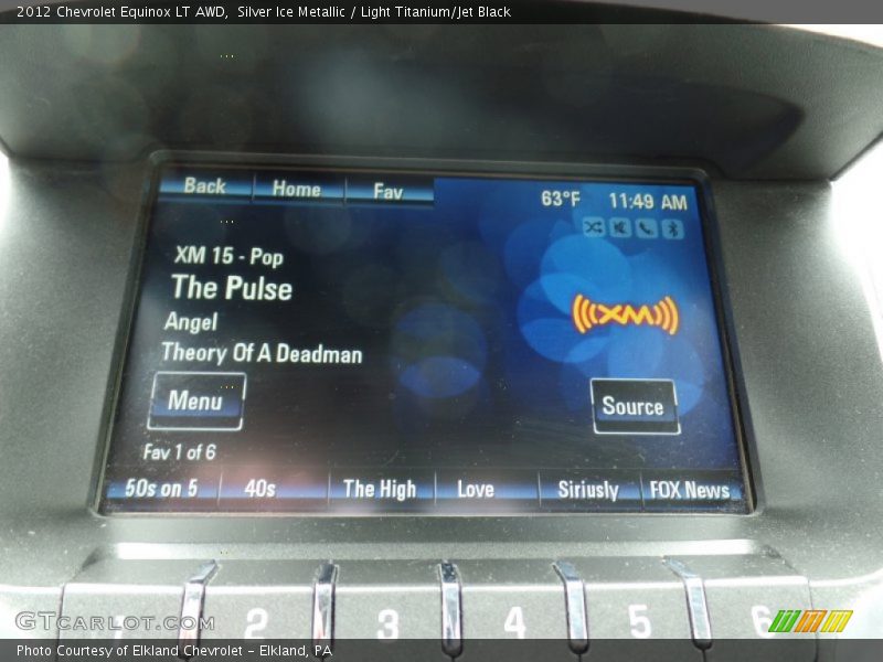 Silver Ice Metallic / Light Titanium/Jet Black 2012 Chevrolet Equinox LT AWD