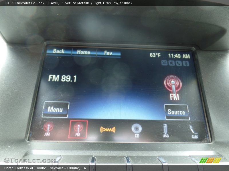 Silver Ice Metallic / Light Titanium/Jet Black 2012 Chevrolet Equinox LT AWD