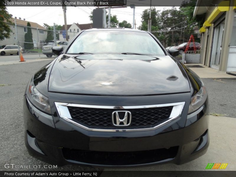 Crystal Black Pearl / Black 2009 Honda Accord EX-L Coupe