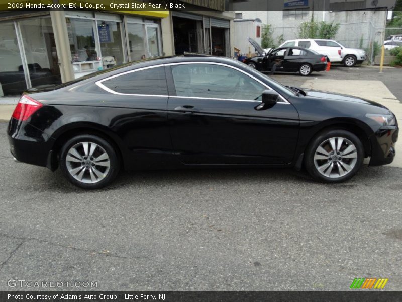 Crystal Black Pearl / Black 2009 Honda Accord EX-L Coupe