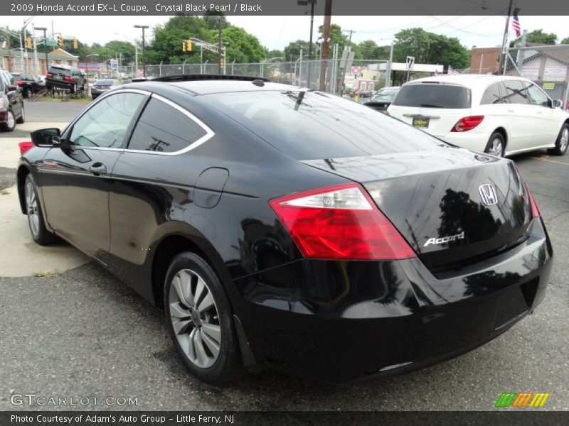Crystal Black Pearl / Black 2009 Honda Accord EX-L Coupe