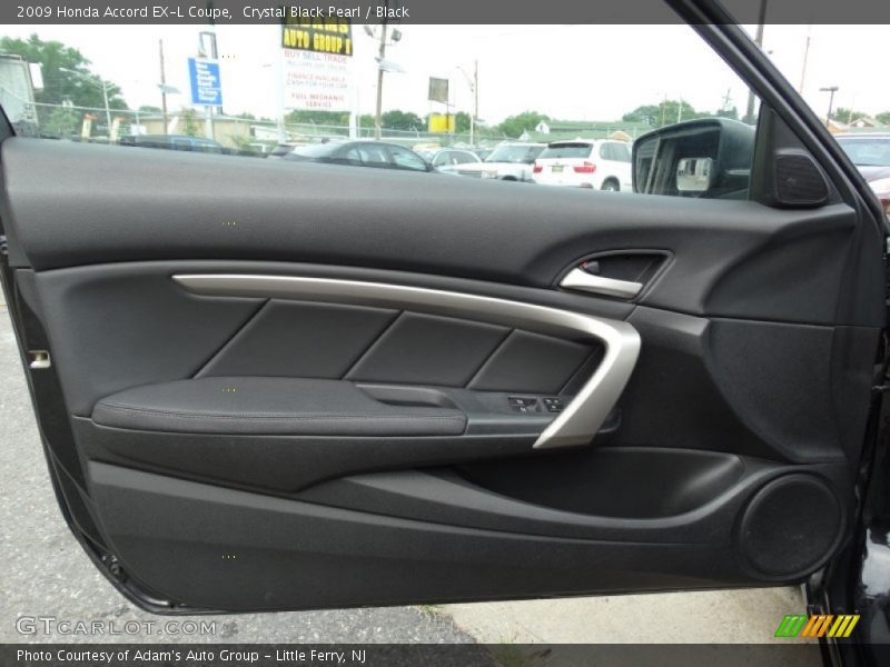 Crystal Black Pearl / Black 2009 Honda Accord EX-L Coupe