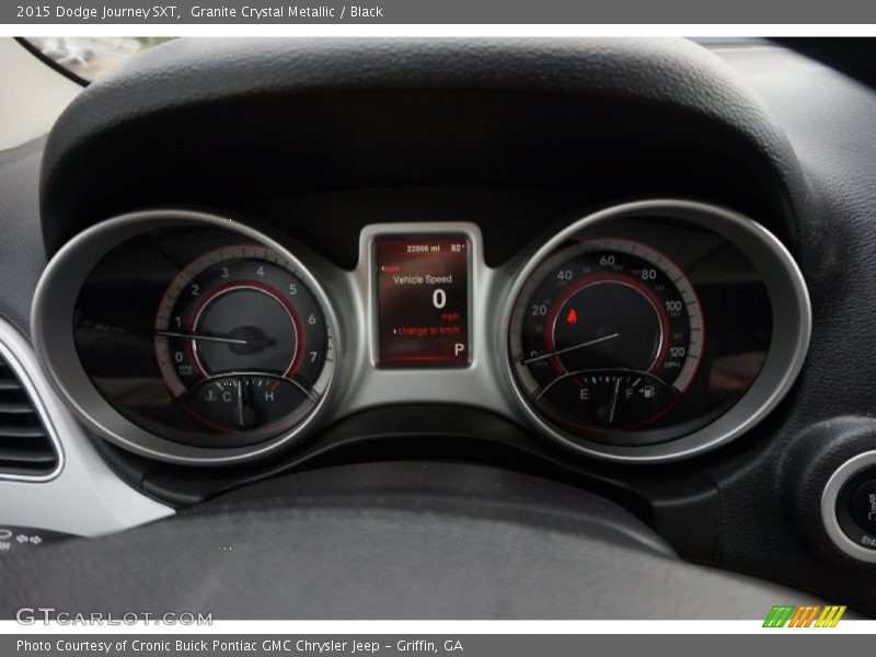 Granite Crystal Metallic / Black 2015 Dodge Journey SXT