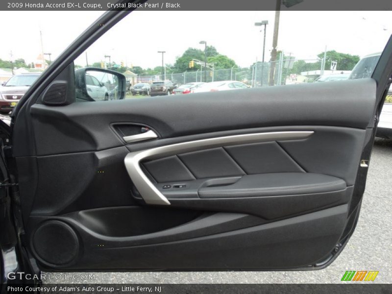 Crystal Black Pearl / Black 2009 Honda Accord EX-L Coupe