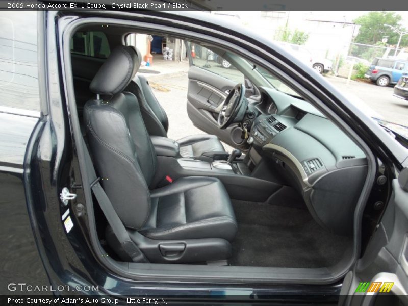 Crystal Black Pearl / Black 2009 Honda Accord EX-L Coupe
