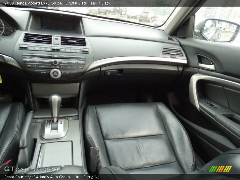 Crystal Black Pearl / Black 2009 Honda Accord EX-L Coupe