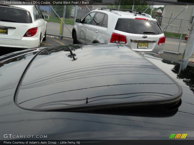 Crystal Black Pearl / Black 2009 Honda Accord EX-L Coupe