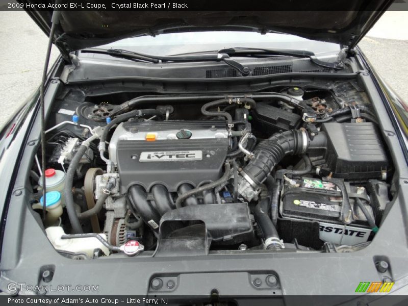 Crystal Black Pearl / Black 2009 Honda Accord EX-L Coupe