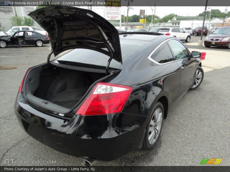 Crystal Black Pearl / Black 2009 Honda Accord EX-L Coupe