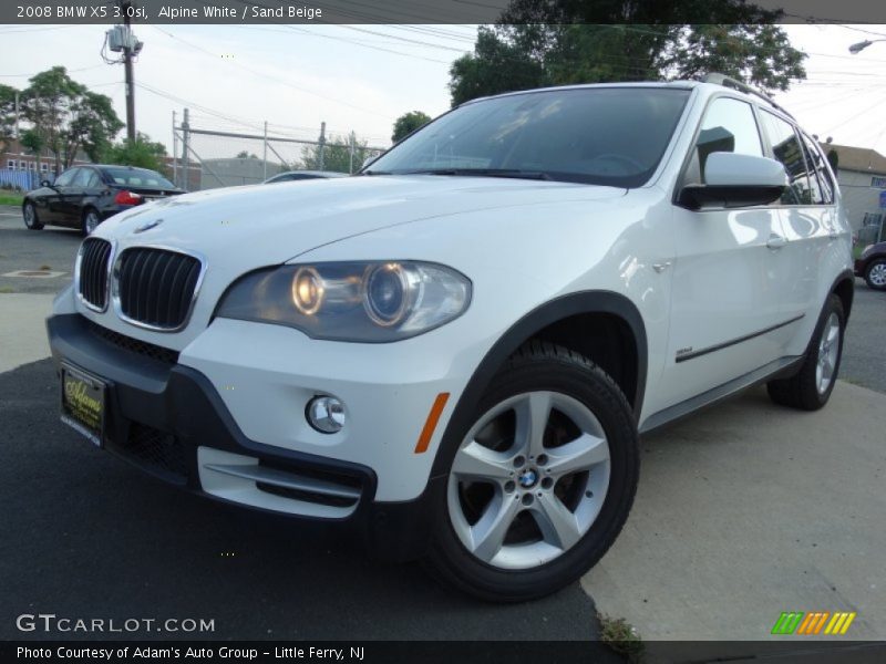 Alpine White / Sand Beige 2008 BMW X5 3.0si