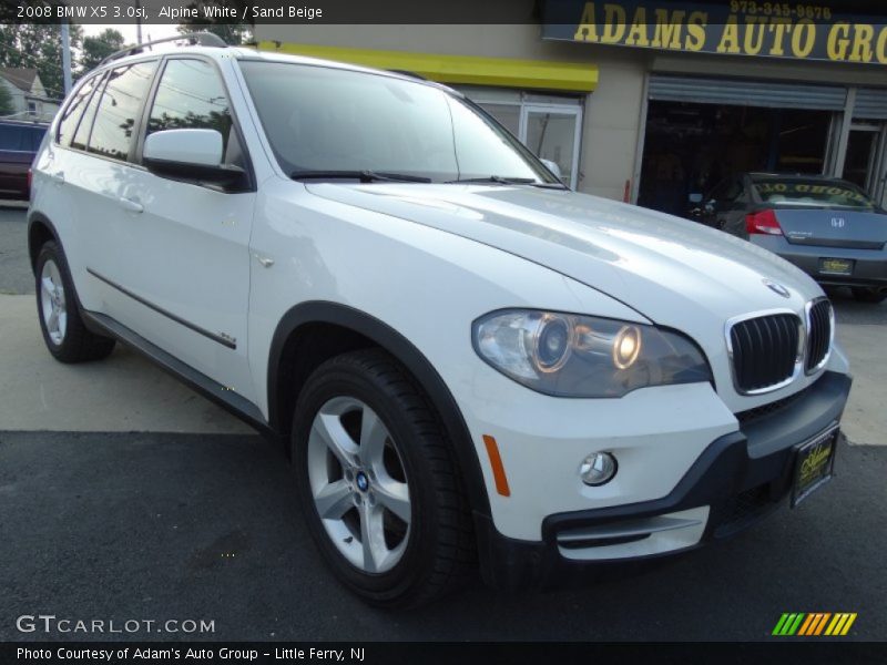 Alpine White / Sand Beige 2008 BMW X5 3.0si