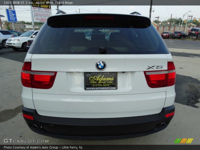 Alpine White / Sand Beige 2008 BMW X5 3.0si