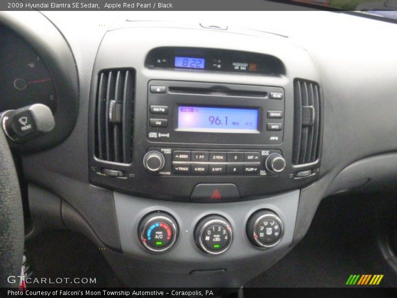 Apple Red Pearl / Black 2009 Hyundai Elantra SE Sedan