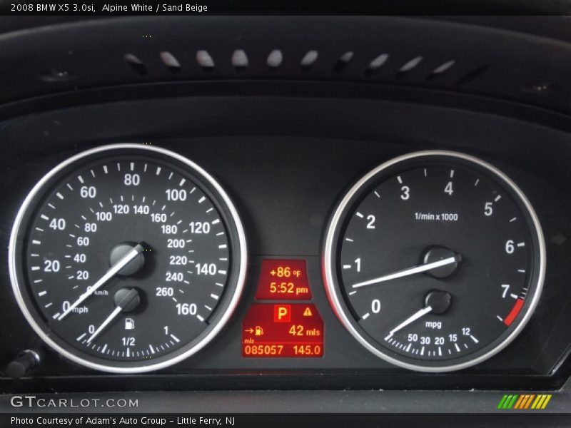 Alpine White / Sand Beige 2008 BMW X5 3.0si