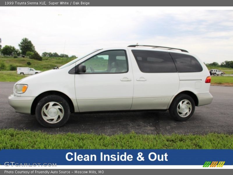 Super White / Oak Beige 1999 Toyota Sienna XLE