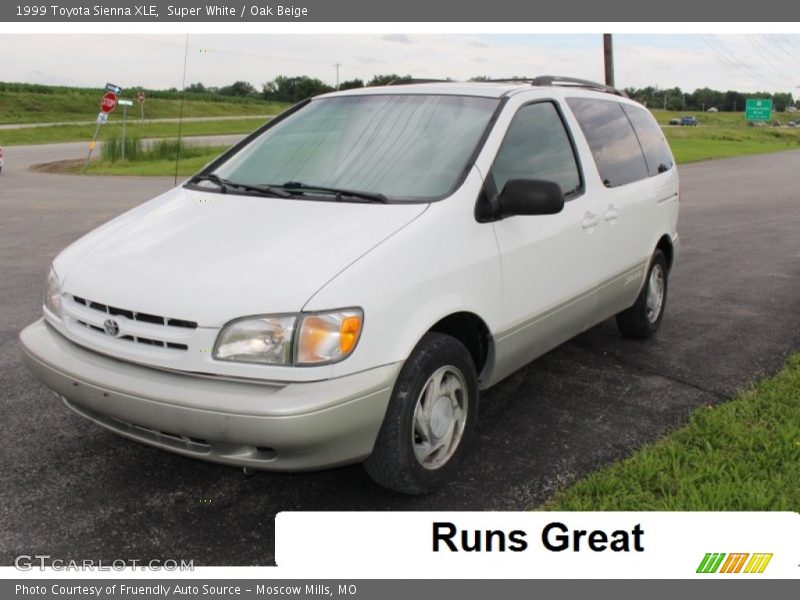 Super White / Oak Beige 1999 Toyota Sienna XLE