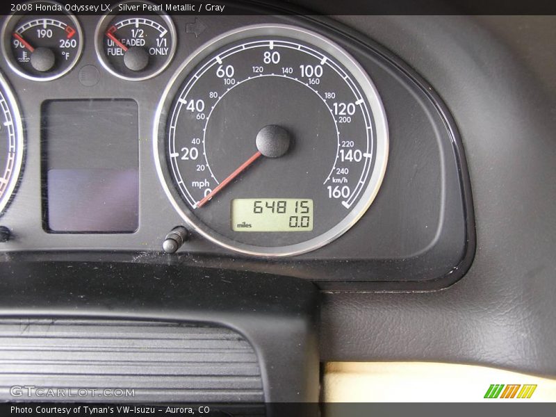 Silver Pearl Metallic / Gray 2008 Honda Odyssey LX
