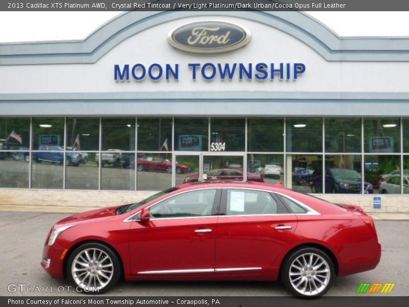 Crystal Red Tintcoat / Very Light Platinum/Dark Urban/Cocoa Opus Full Leather 2013 Cadillac XTS Platinum AWD