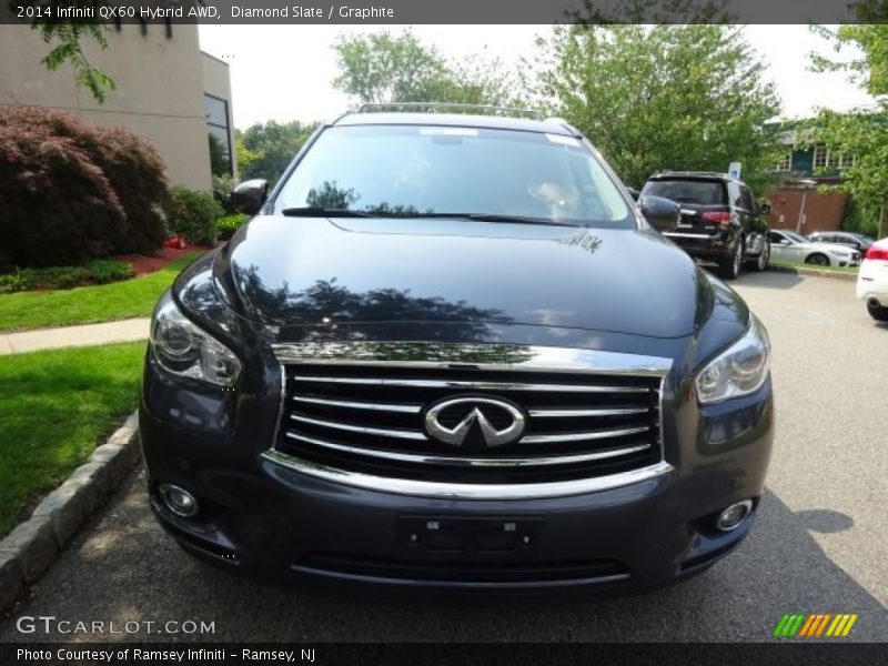 Diamond Slate / Graphite 2014 Infiniti QX60 Hybrid AWD