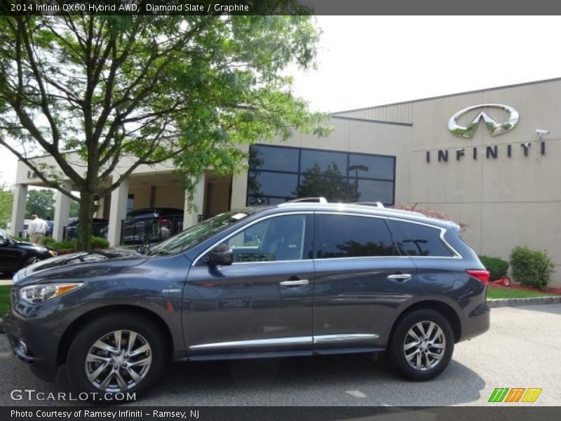 Diamond Slate / Graphite 2014 Infiniti QX60 Hybrid AWD