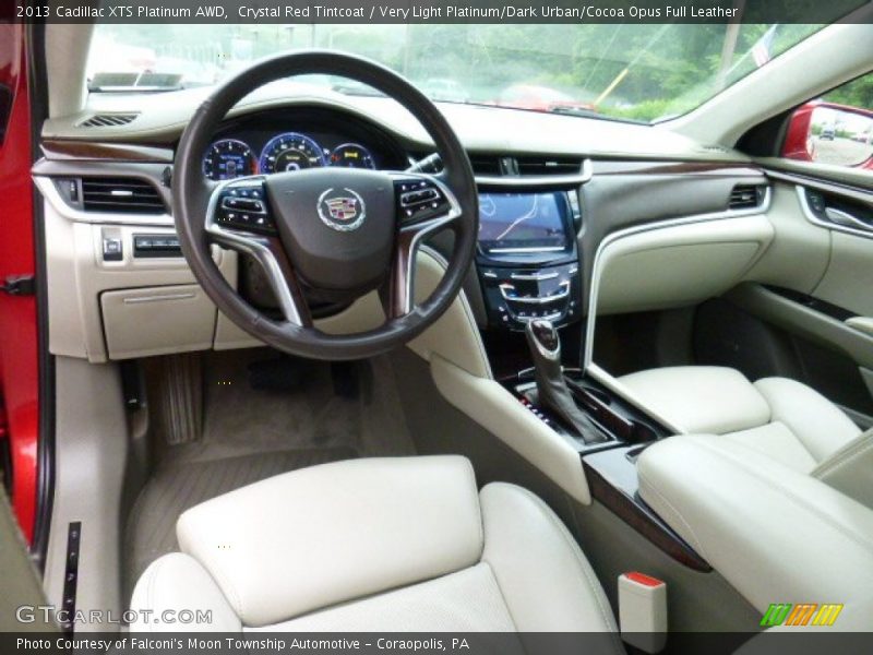 Crystal Red Tintcoat / Very Light Platinum/Dark Urban/Cocoa Opus Full Leather 2013 Cadillac XTS Platinum AWD