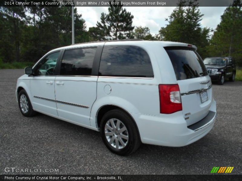 Bright White / Dark Frost Beige/Medium Frost Beige 2014 Chrysler Town & Country Touring